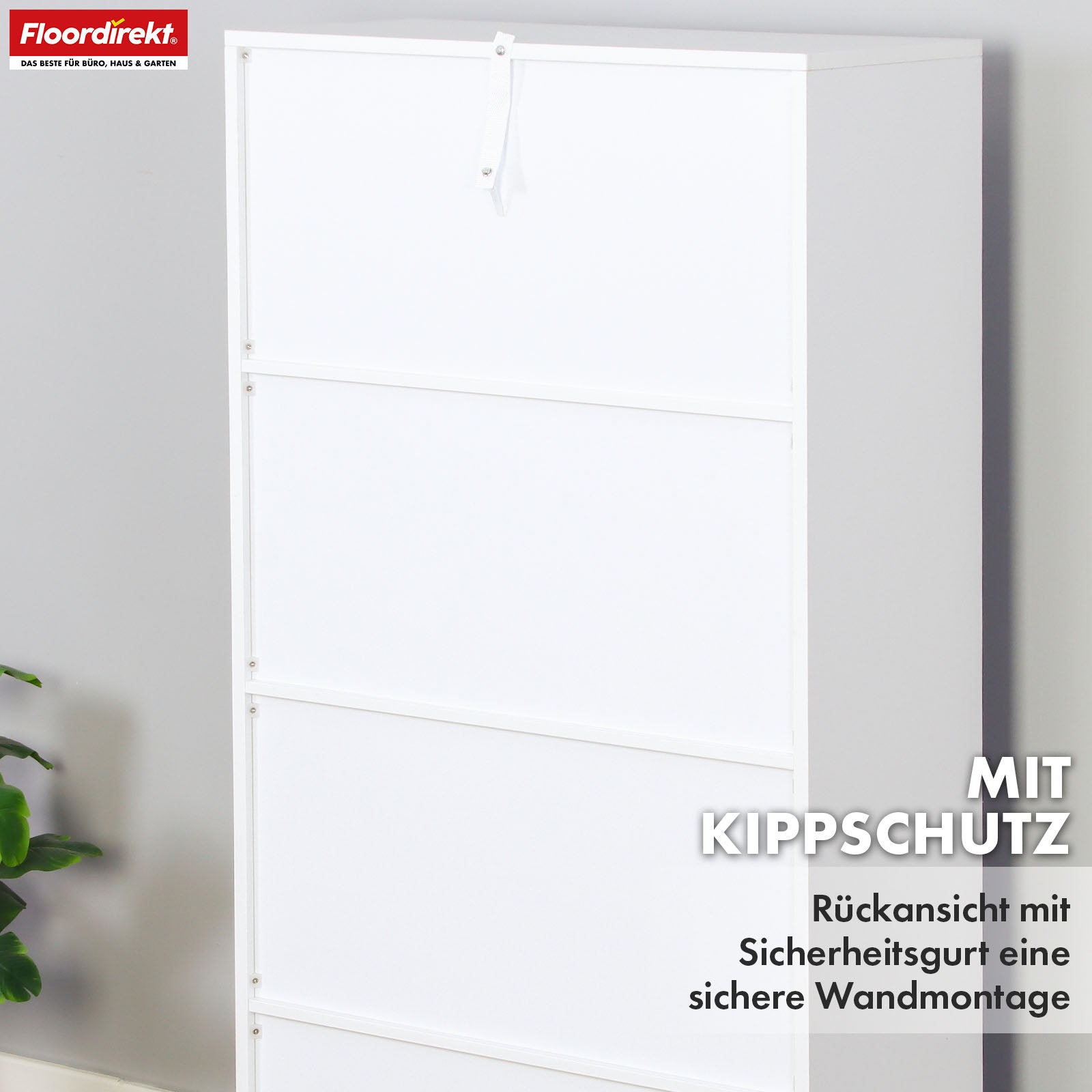 Bücherregal | Arkansas | Weißes MDF-Standregal mit 5–9 Fächern für Bücher und Wohnaccessoires