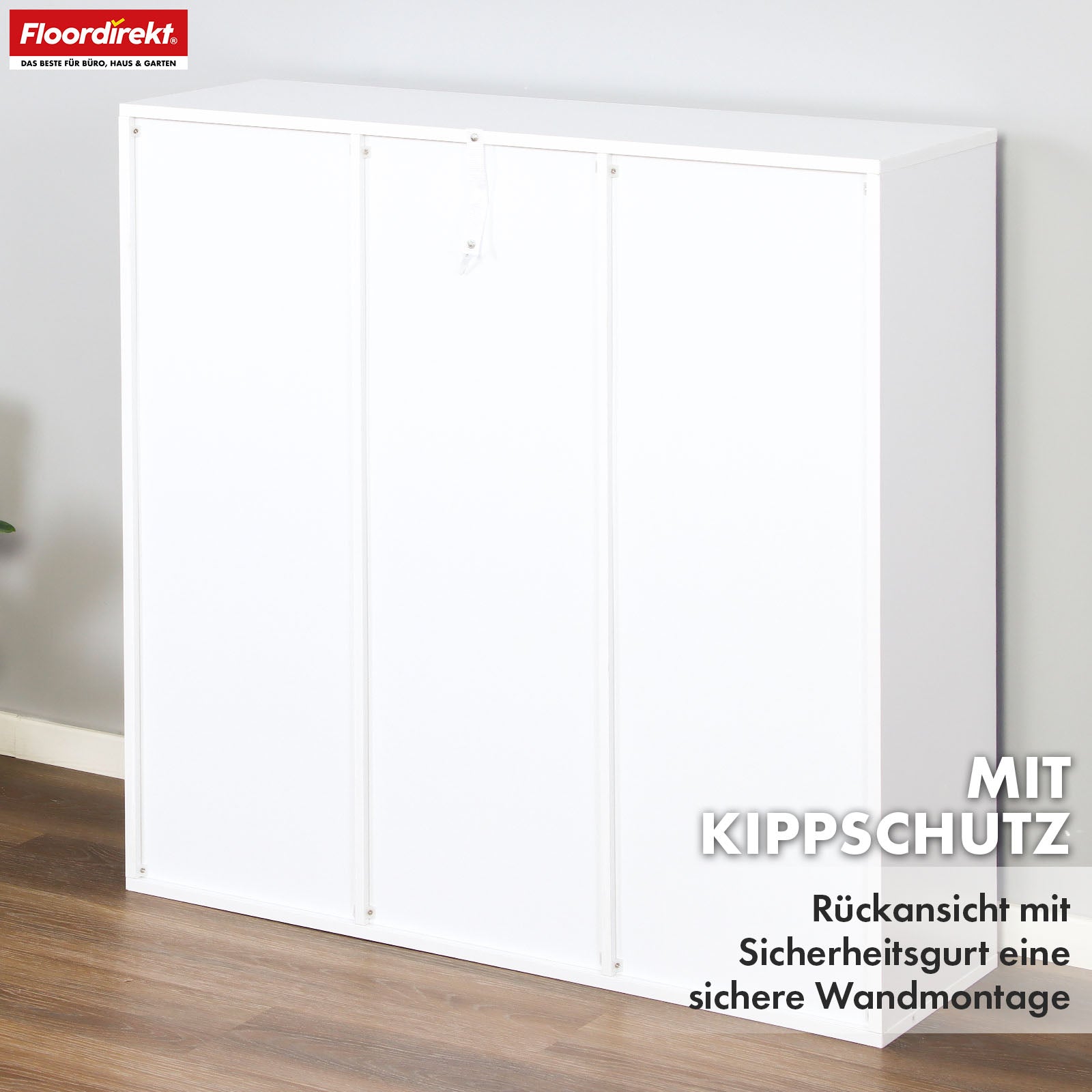 Bücherregal | Arkansas | Weißes MDF-Standregal mit 5–9 Fächern für Bücher und Wohnaccessoires