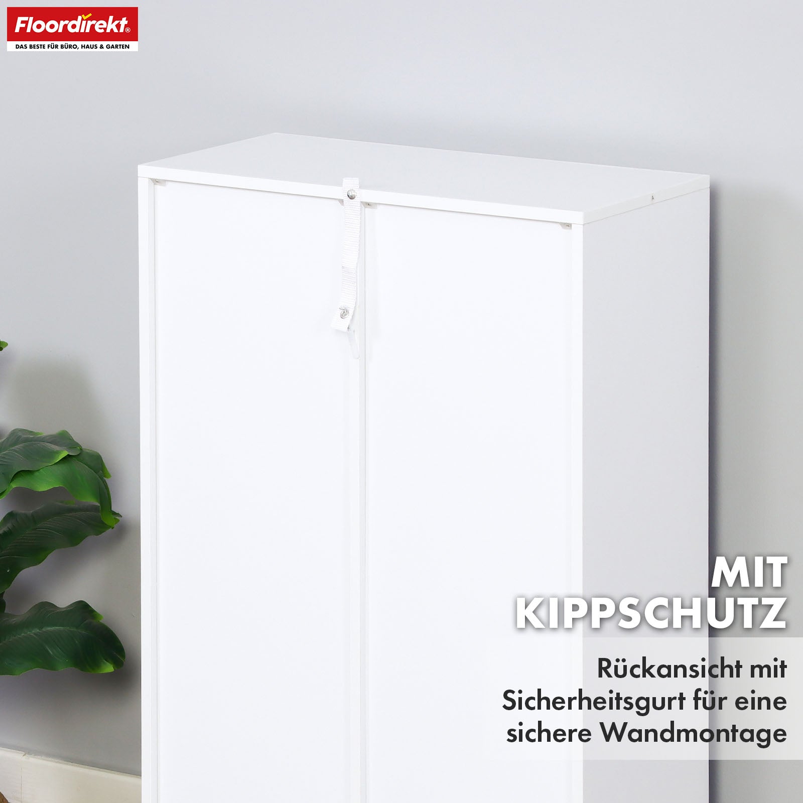 Bücherregal | Arkansas | Weißes MDF-Standregal mit 5–9 Fächern für Bücher und Wohnaccessoires