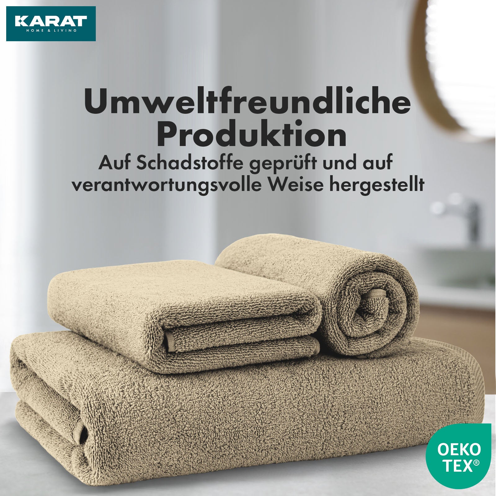 Handtuch-Set Bay | 8-teiliges Set Handtücher aus 100% Baumwolle | 2 x Badetuch, 2 x Handtuch und 4 x Seiftuch