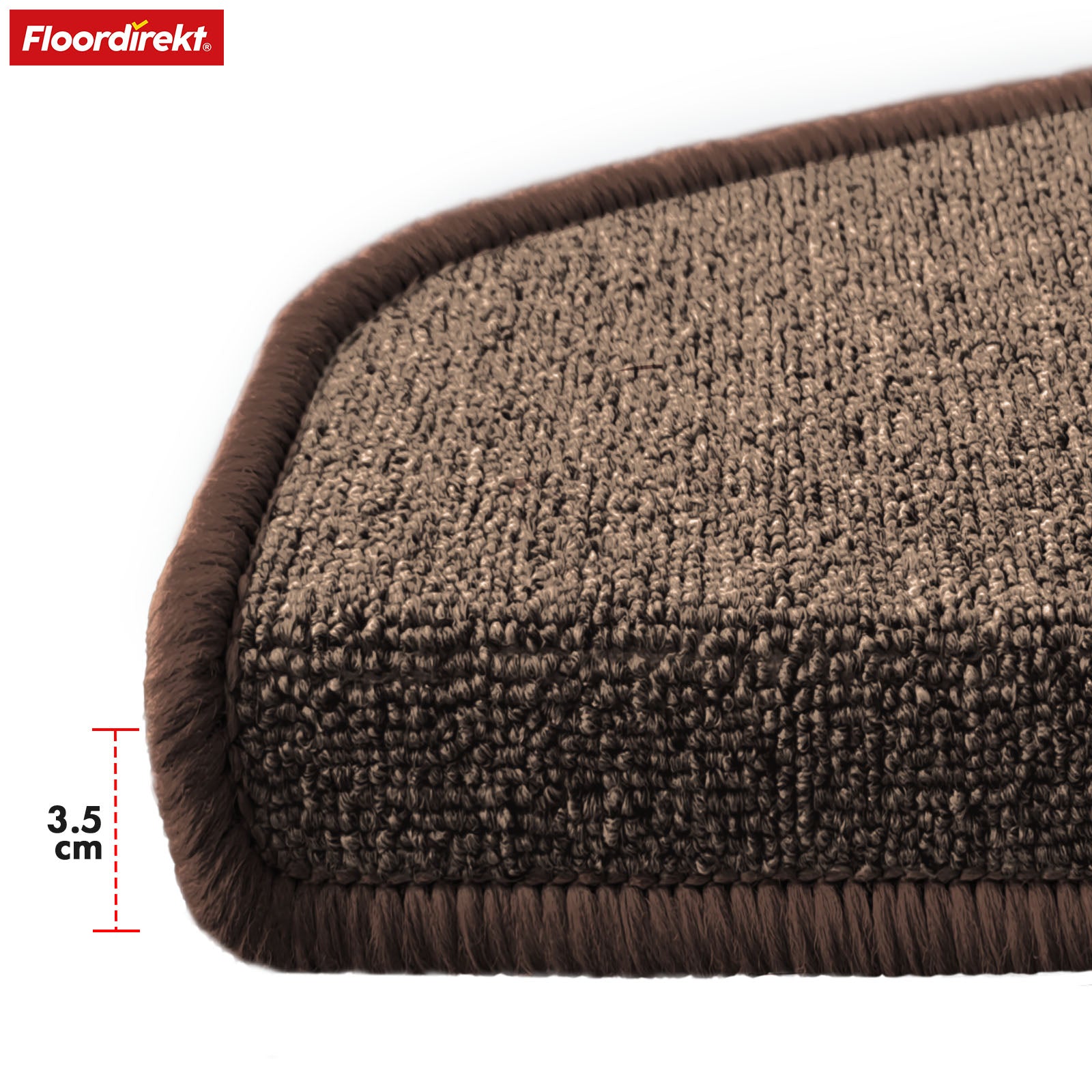 Stufenmatte | London Pro | Im modernen Design | Rutschfest & pflegeleicht | Halbrund