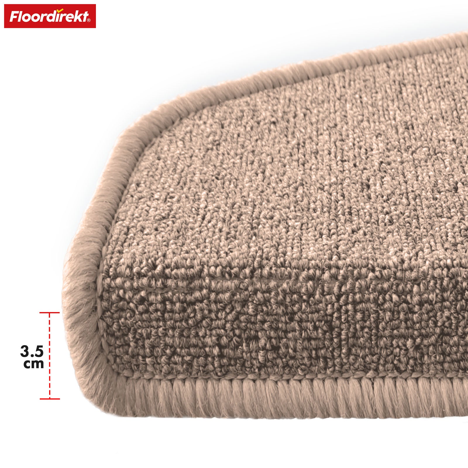 Stufenmatte | London Pro | Im modernen Design | Rutschfest & pflegeleicht | Halbrund