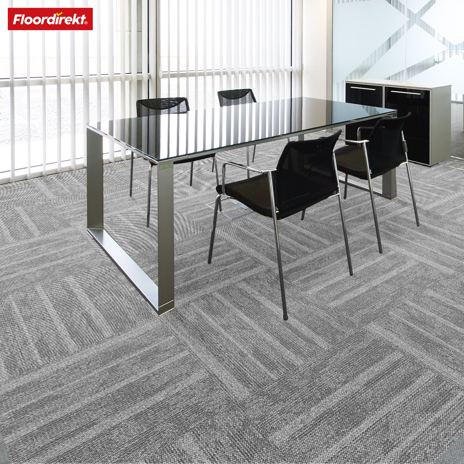 Teppichfliesen | Zürich | 50 x 50 cm | Ideal für Büro & Wohnräume | Hochwertige Designfliesen in 4 Farben