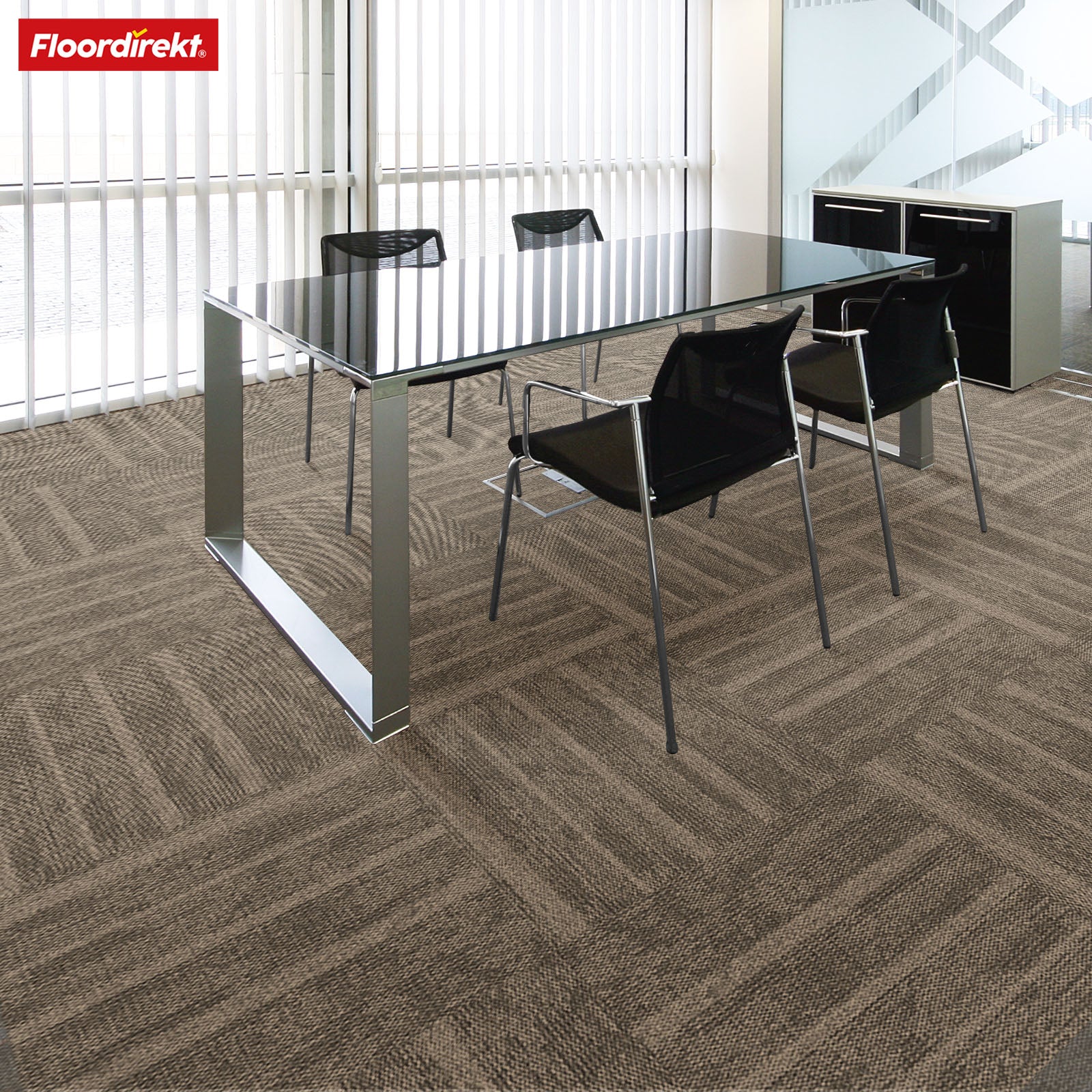 Teppichfliesen | Zürich | 50 x 50 cm | Ideal für Büro & Wohnräume | Hochwertige Designfliesen in 4 Farben