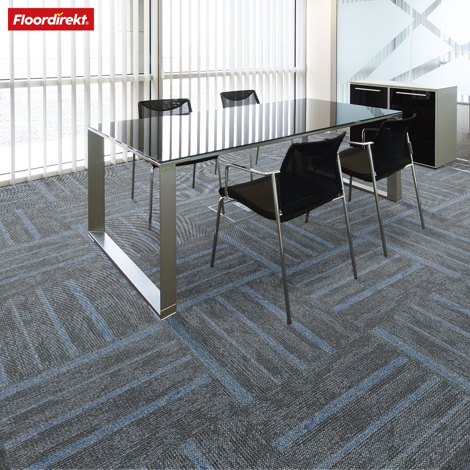 Teppichfliesen | Zürich | 50 x 50 cm | Ideal für Büro & Wohnräume | Hochwertige Designfliesen in 4 Farben