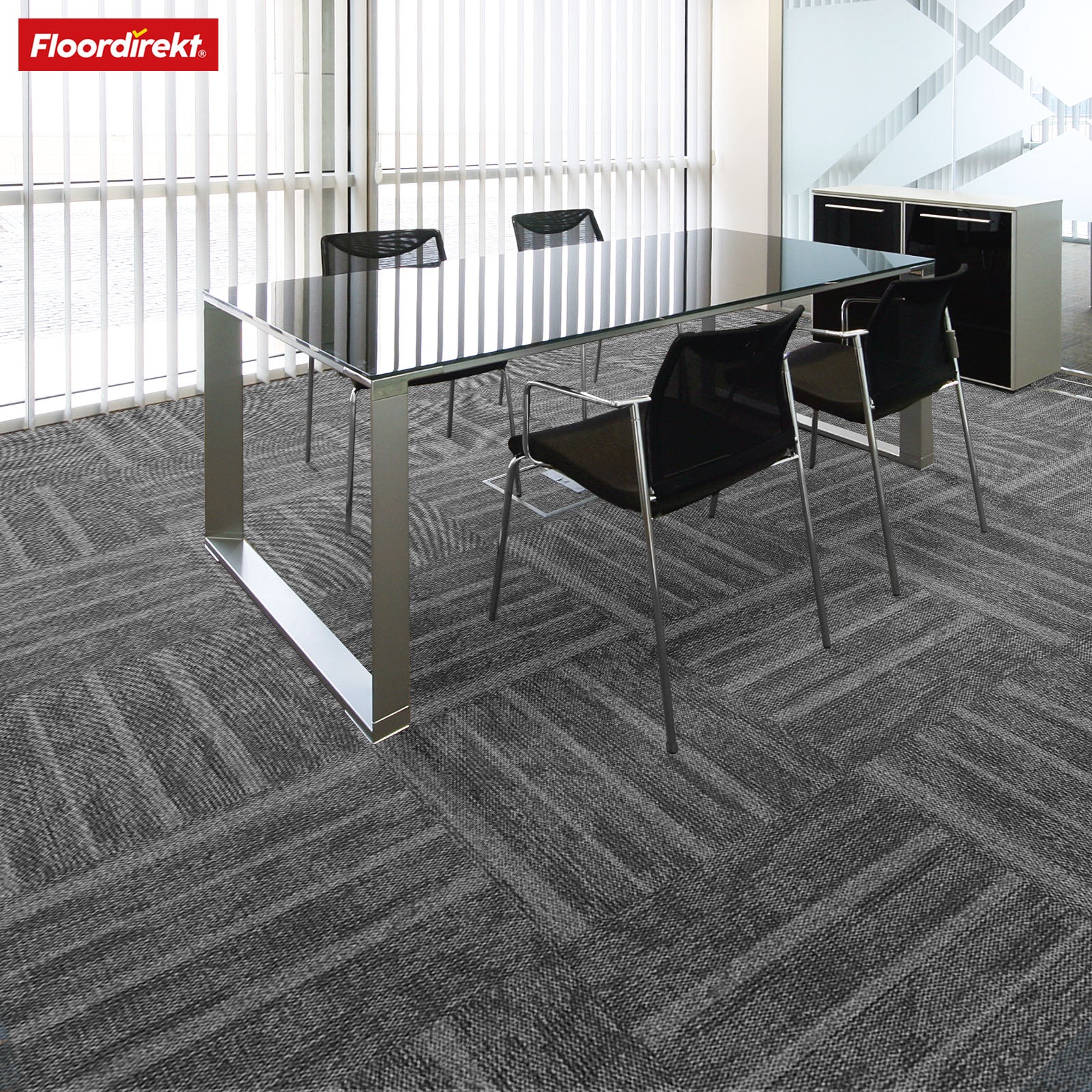 Teppichfliesen | Zürich | 50 x 50 cm | Ideal für Büro & Wohnräume | Hochwertige Designfliesen in 4 Farben