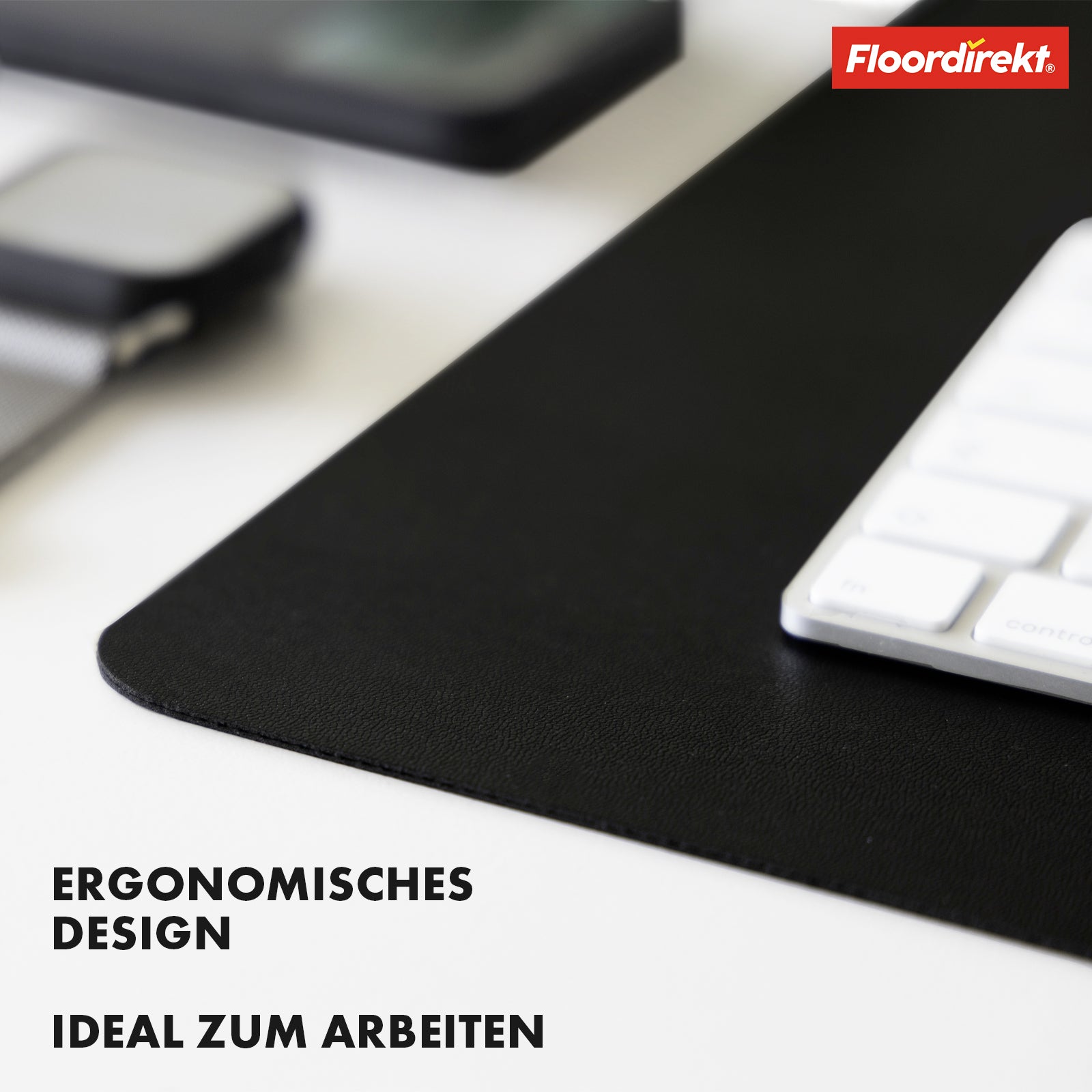 Schreibtischunterlage | Nero | Pflegeleichtes, weiches Kunstleder | Verfügbar in zahlreichen Farben und Größen