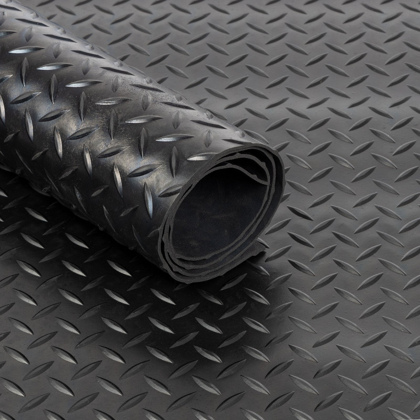 Gummimatte Diamant/Tränenblech-Muster, 3mm Stark, 70-100cm