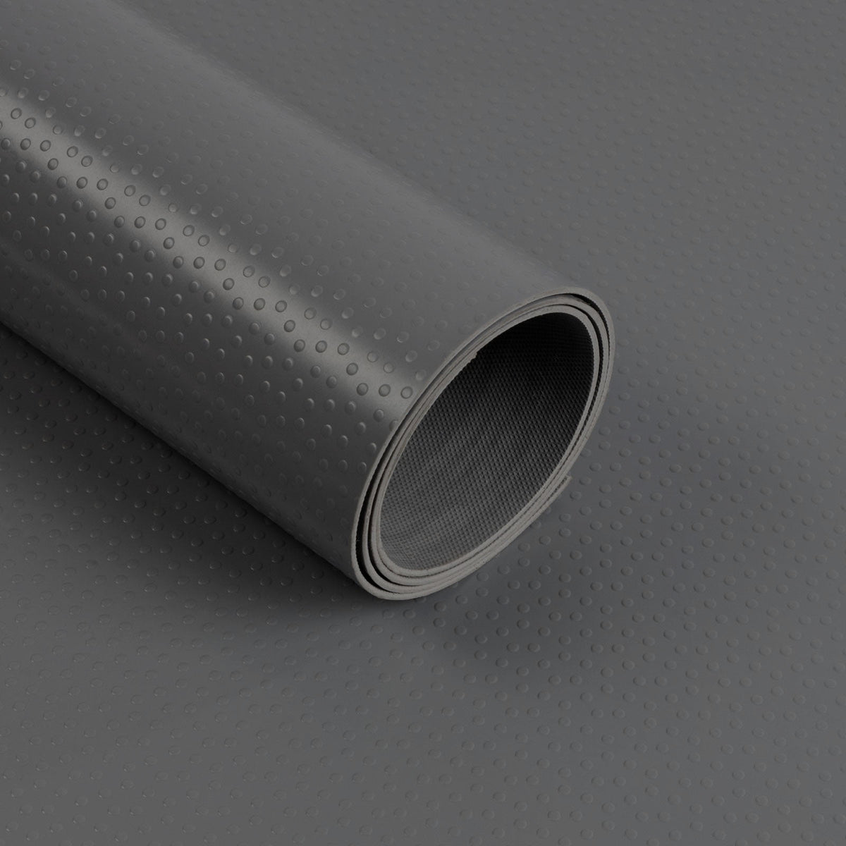 PVC-Bodenbelag | Dots | Dunkelgrau | Rutschfest, Abriebarm & Pflegeleicht | Stärke: 2mm