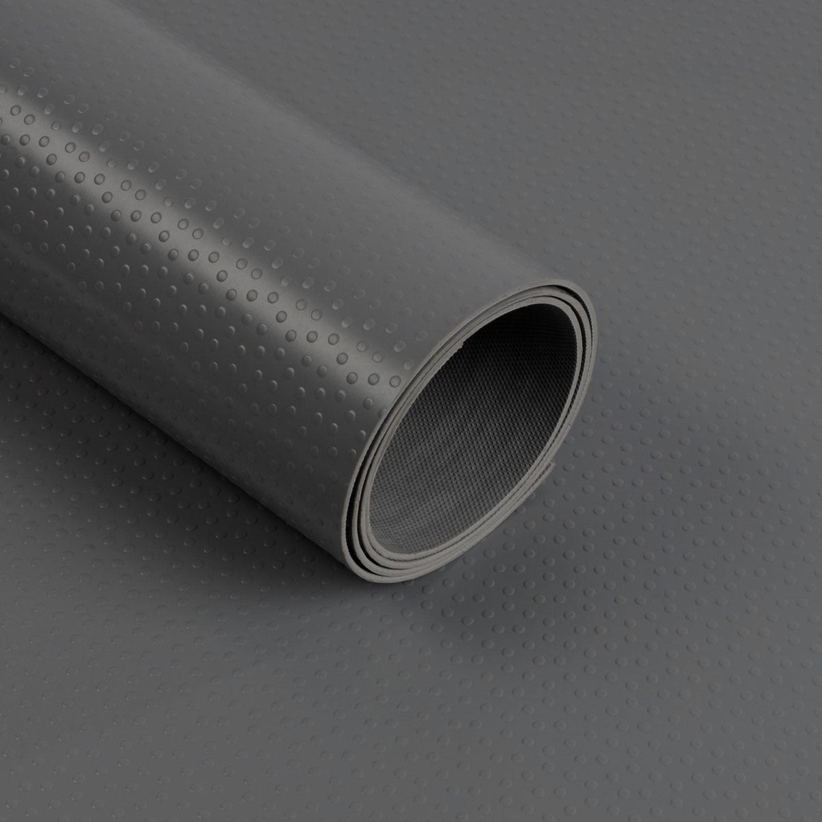 ✂ PVC-Bodenbelag | Dots | Dunkelgrau | Rutschfest, Abriebarm & Pflegeleicht | Stärke: 2mm