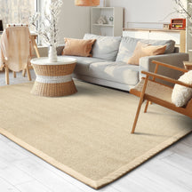 Sisal-Teppich | Mumbai | Naturfaser-Teppich mit Baumwollbordüre | in verschiedenen Größen erhältlich