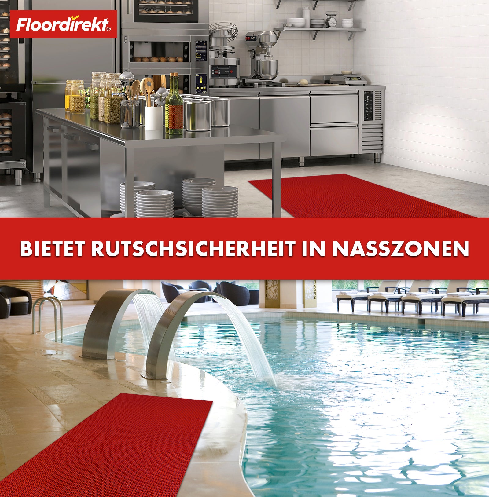 Z-Mat | Für Hygienebereiche | Viele Grössen + Zuschnitt | Viele Farben
