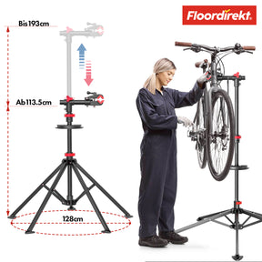 Fahrrad Montageständer | Lois | Höhenverstellbar und individuell anpassbar | Tragkraft bis 30 kg