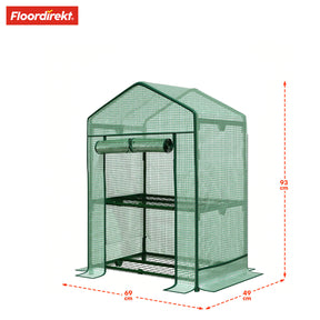 Gewächshaus | Bloom | Witterungsbeständiges Gewächshaus mit robustem Stahlrahmen | Kompaktes Pflanzenhaus mit wählbaren 2, 3 oder 4 Ablageebenen