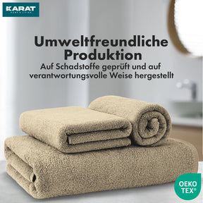 Handtuch-Set Bay | 8-teiliges Set Handtücher aus 100% Baumwolle | 2 x Badetuch, 2 x Handtuch und 4 x Seiftuch