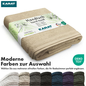 Handtuch-Set Bay | 8-teiliges Set Handtücher aus 100% Baumwolle | 2 x Badetuch, 2 x Handtuch und 4 x Seiftuch