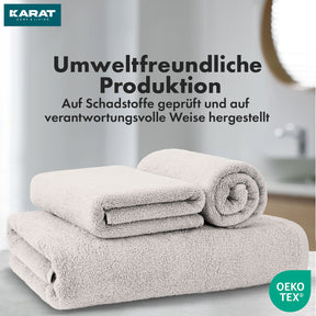 Handtuch-Set Bay | 8-teiliges Set Handtücher aus 100% Baumwolle | 2 x Badetuch, 2 x Handtuch und 4 x Seiftuch