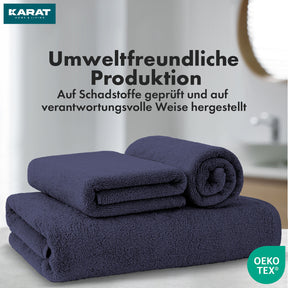 Handtuch-Set Bay | 8-teiliges Set Handtücher aus 100% Baumwolle | 2 x Badetuch, 2 x Handtuch und 4 x Seiftuch
