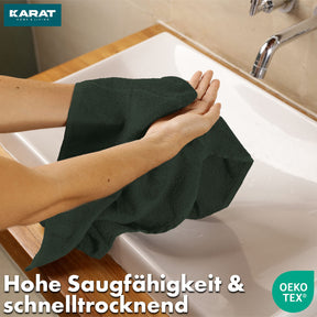 Handtuch-Set Bay | 8-teiliges Set Handtücher aus 100% Baumwolle | 2 x Badetuch, 2 x Handtuch und 4 x Seiftuch