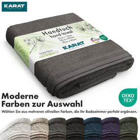 Handtuch-Set Bay | 8-teiliges Set Handtücher aus 100% Baumwolle | 2 x Badetuch, 2 x Handtuch und 4 x Seiftuch