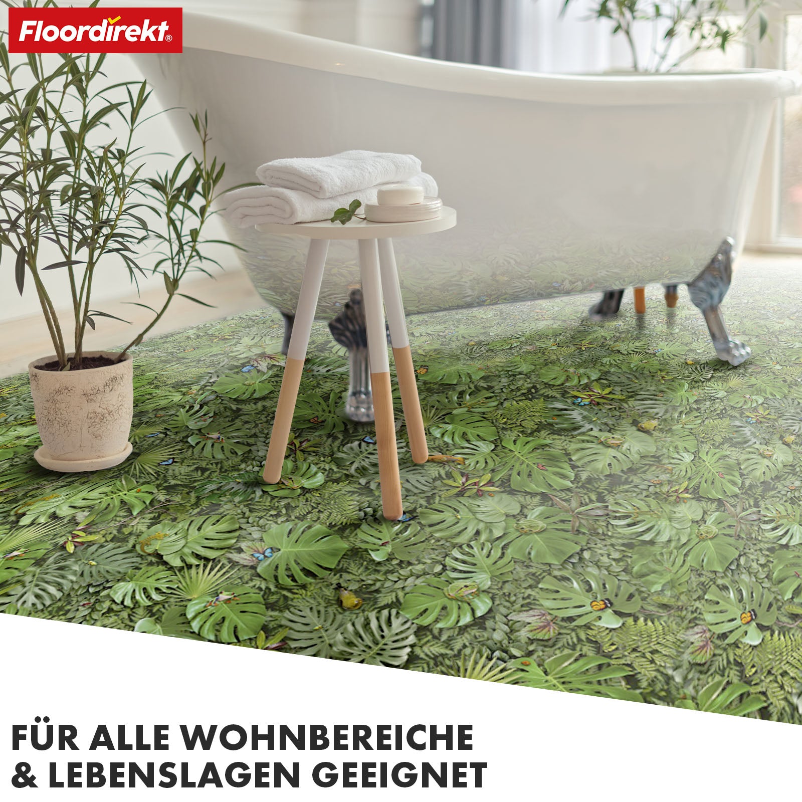3D CV-Belag | Eldorado | Tropisches Tier- und Pflanzenmuster für stilvolle Räume