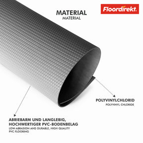 PVC-Bodenbelag | Hexagon | Robuster 2 mm Vinylboden, pflegeleicht & rutschfest | In mehreren Farben erhältlich