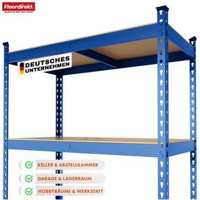 Schwerlastregal | Rhino | Lagerregal mit 5 Böden | 1050 kg Traglast | innovatives Stecksystem | In verschiedenen Farben & Größen