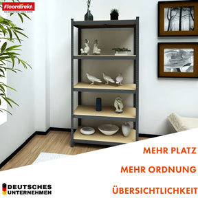 Schwerlastregal | Rhino | Lagerregal mit 5 Böden | 1050 kg Traglast | innovatives Stecksystem | In verschiedenen Farben & Größen