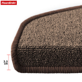 Stufenmatte | London Pro | Im modernen Design | Rutschfest & pflegeleicht | Halbrund