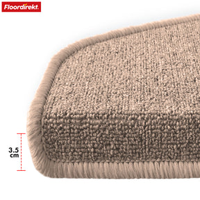 Stufenmatte | London Pro | Im modernen Design | Rutschfest & pflegeleicht | Halbrund