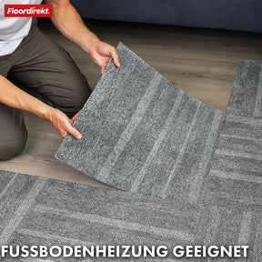 Teppichfliesen | Zürich | 50 x 50 cm | Ideal für Büro & Wohnräume | Hochwertige Designfliesen in 4 Farben
