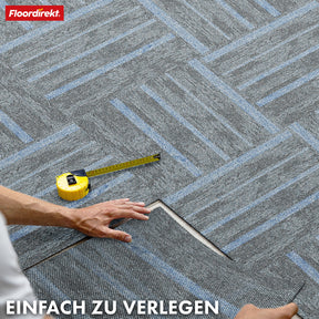 Teppichfliesen | Zürich | 50 x 50 cm | Ideal für Büro & Wohnräume | Hochwertige Designfliesen in 4 Farben