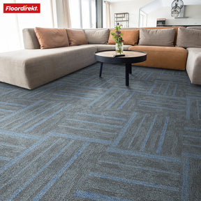 Teppichfliesen | Zürich | 50 x 50 cm | Ideal für Büro & Wohnräume | Hochwertige Designfliesen in 4 Farben