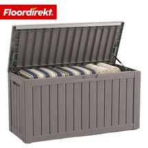 Gartenbox in Holz-Optik | Wetterfeste Kissenbox für Terrasse & Balkon | 118L / 270L / 300L