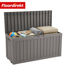 Gartenbox in Holz-Optik | Wetterfeste Kissenbox für Terrasse & Balkon | 118L / 270L / 300L