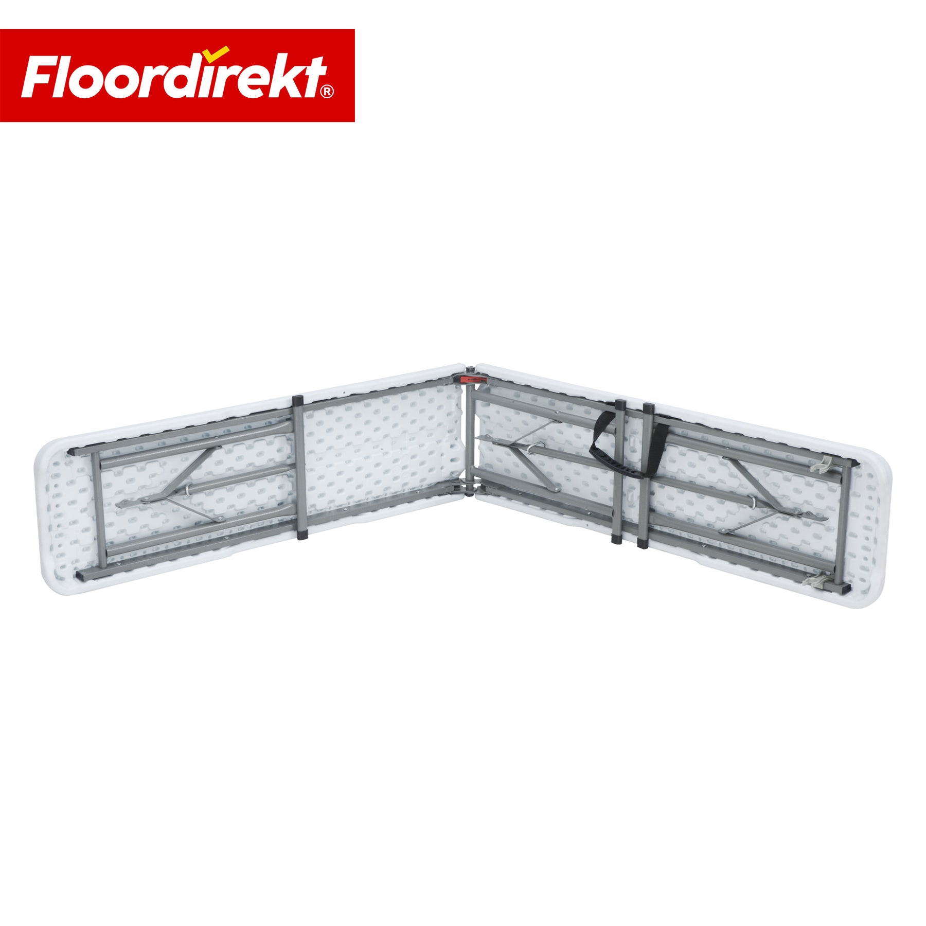 Gartenbank | Chiba | klappbare Sitzbank 183 cm in Weiß, wetterfest & bis 320 kg belastbar