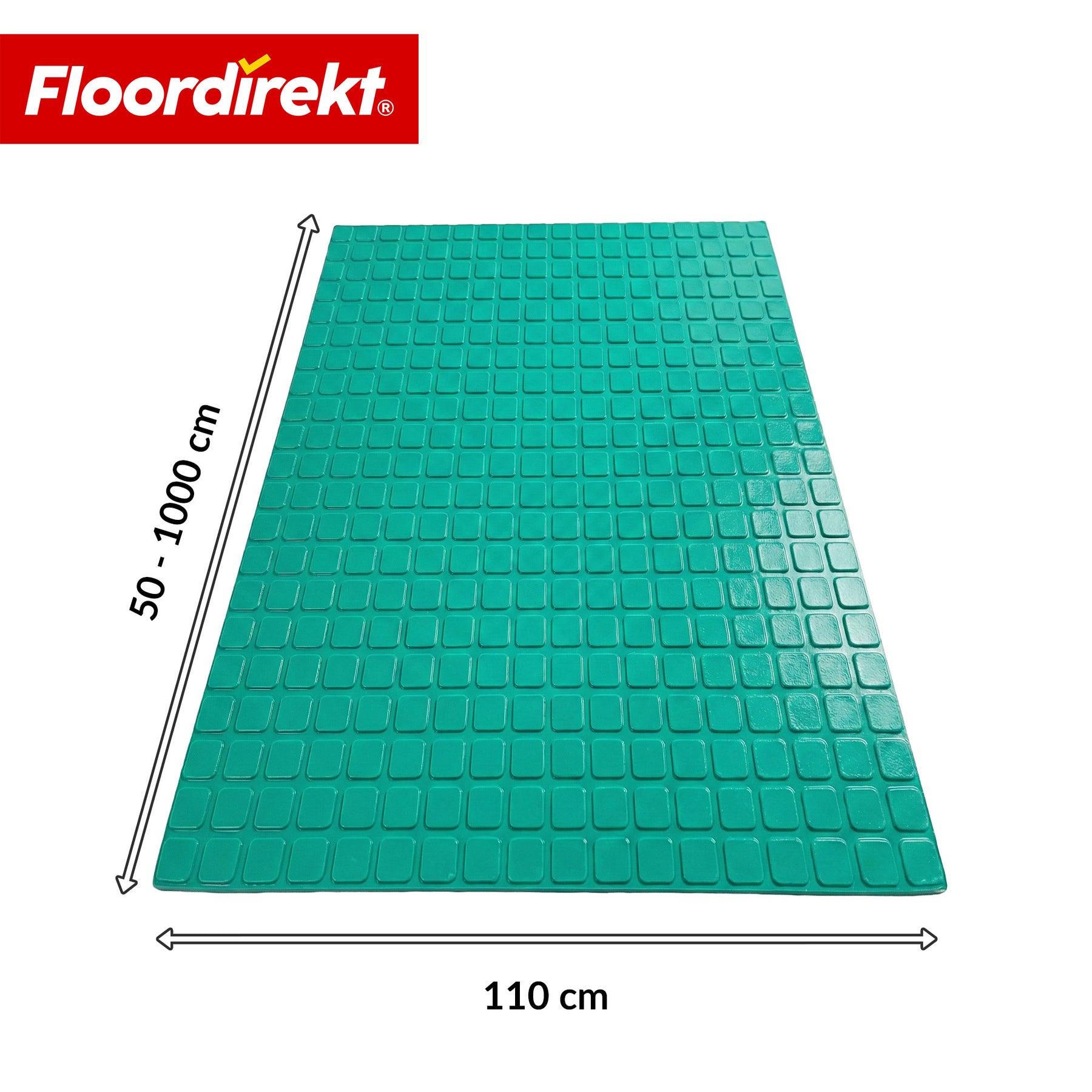 PVC-Bodenbelag | Check Quadra | Quadrat-Optik | Rutschfest & Pflegeleicht | Meterware / Zuschnitt nach Maß | 110 cm Breite