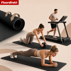Bodenschutzmatte | Sparta | Rutschfeste Fitnessgeräte Unterlegmatte für Laufband & Crosstrainer
