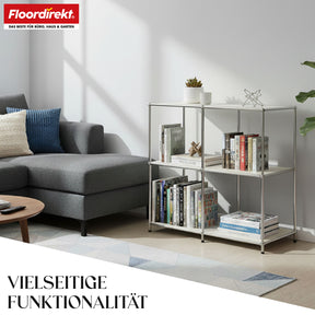 Metallregal | Concept Epure MK-027 | Offenes 3-stöckiges Sideboard & Ablageregal | In mehreren Farben erhältlich