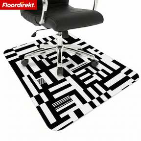 Design Bodenschutzmatte | Robuste Bürostuhlunterlage aus Spezial-PVC für Büro & Homeoffice | 80 x 118 cm