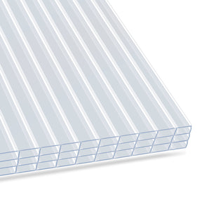 Doppelstegplatte | 60,5 x 121 cm | Polycarbonat | Für Gewächshaus & Überdachung