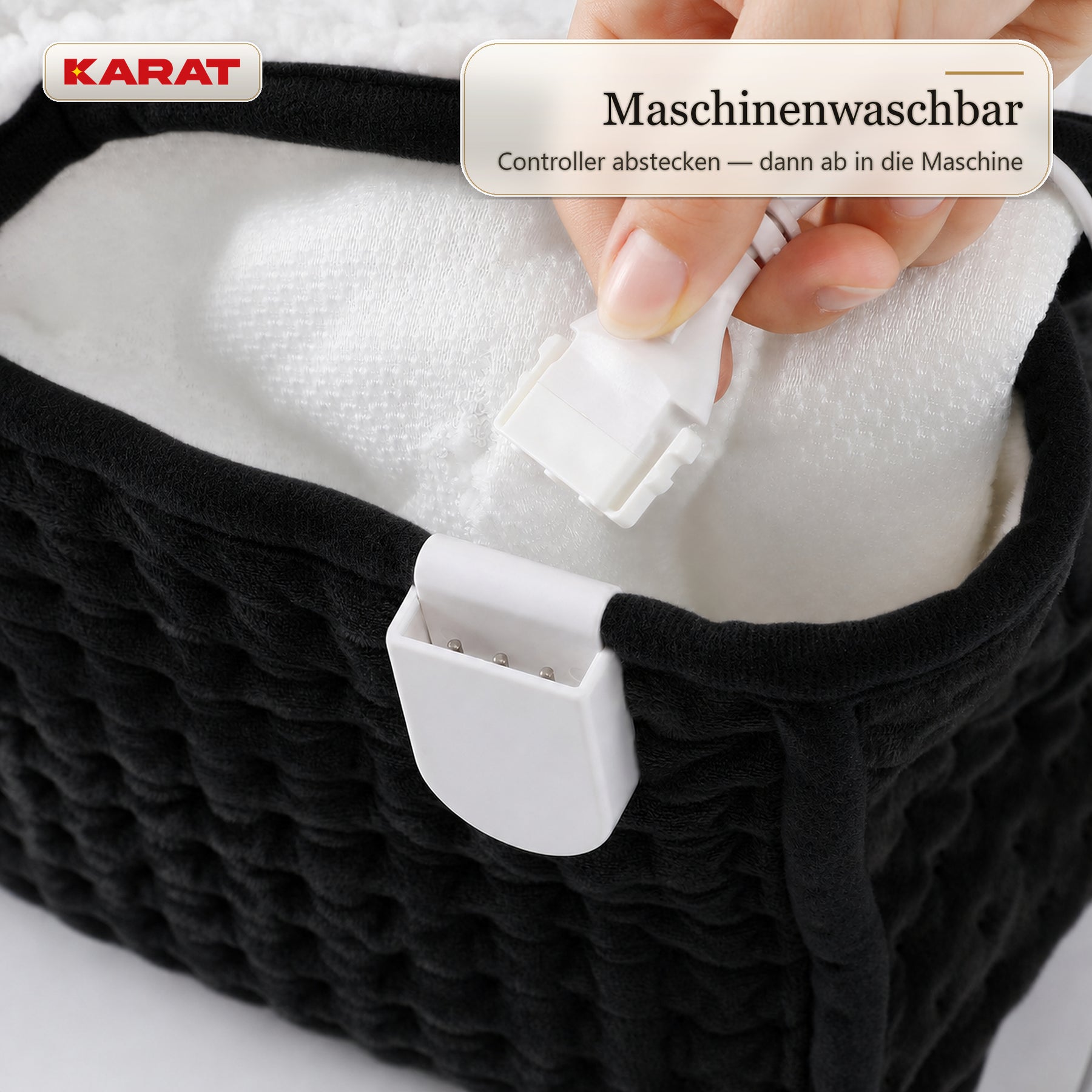 Elektrischer Fußwärmer | Fjord | 6 Heizstufen bis 55 °C, Timer & Sherpa-Futter | 4 Farben