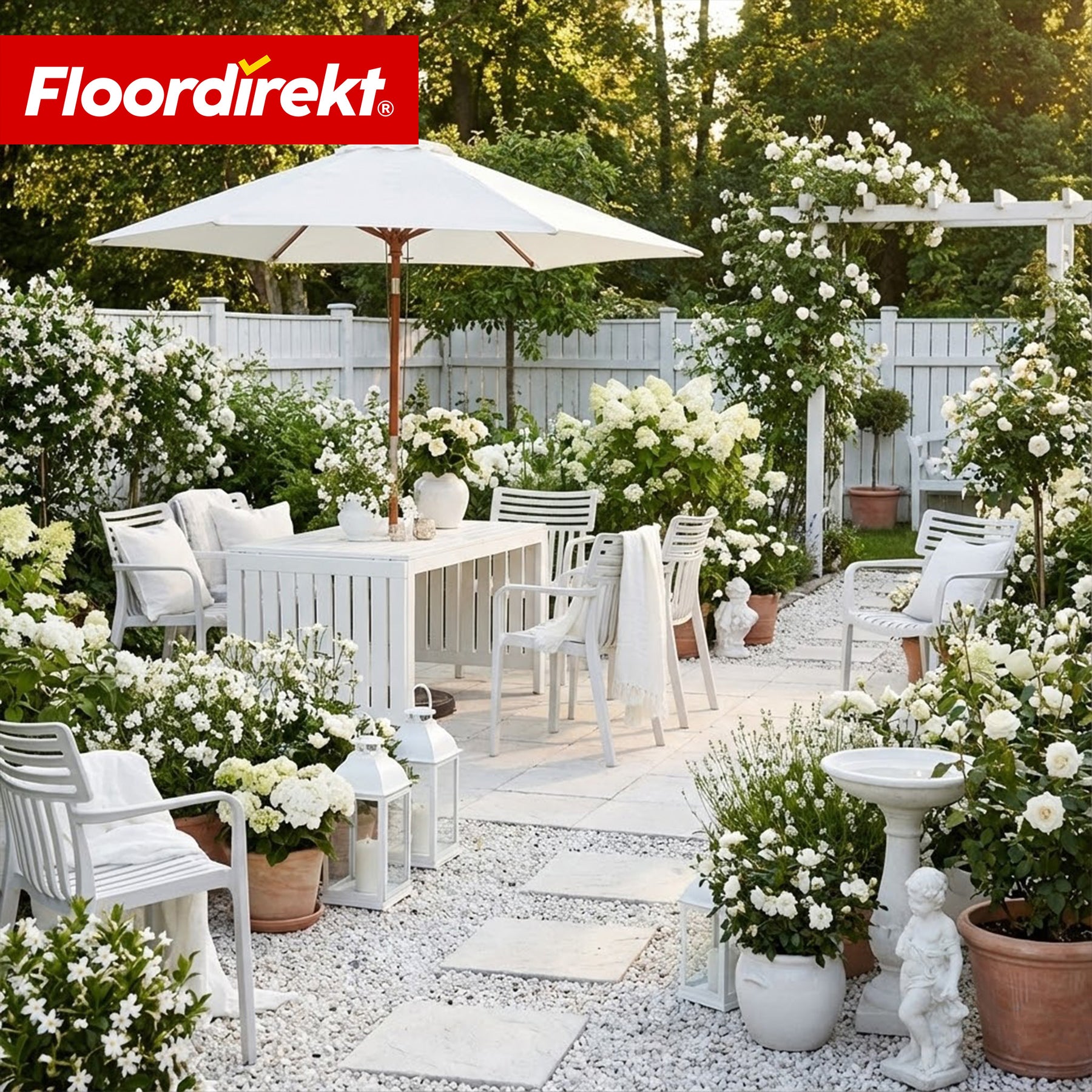 Gartenstuhl | Terrano | Stapelbarer Designstuhl wetterfest & UV-beständig für Garten, Balkon & Terrasse