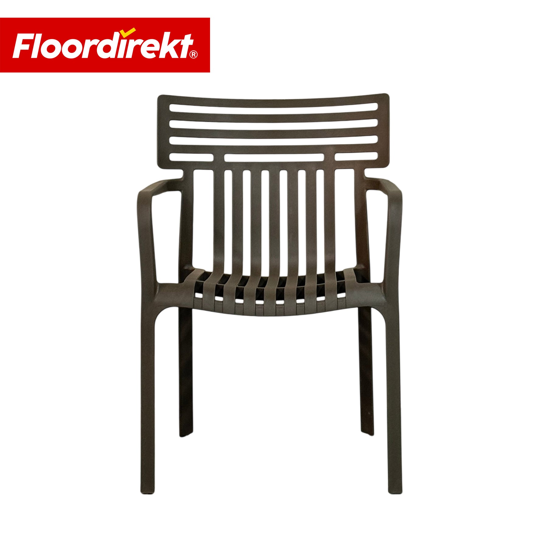 Gartenstuhl | Terrano | Stapelbarer Designstuhl wetterfest & UV-beständig für Garten, Balkon & Terrasse