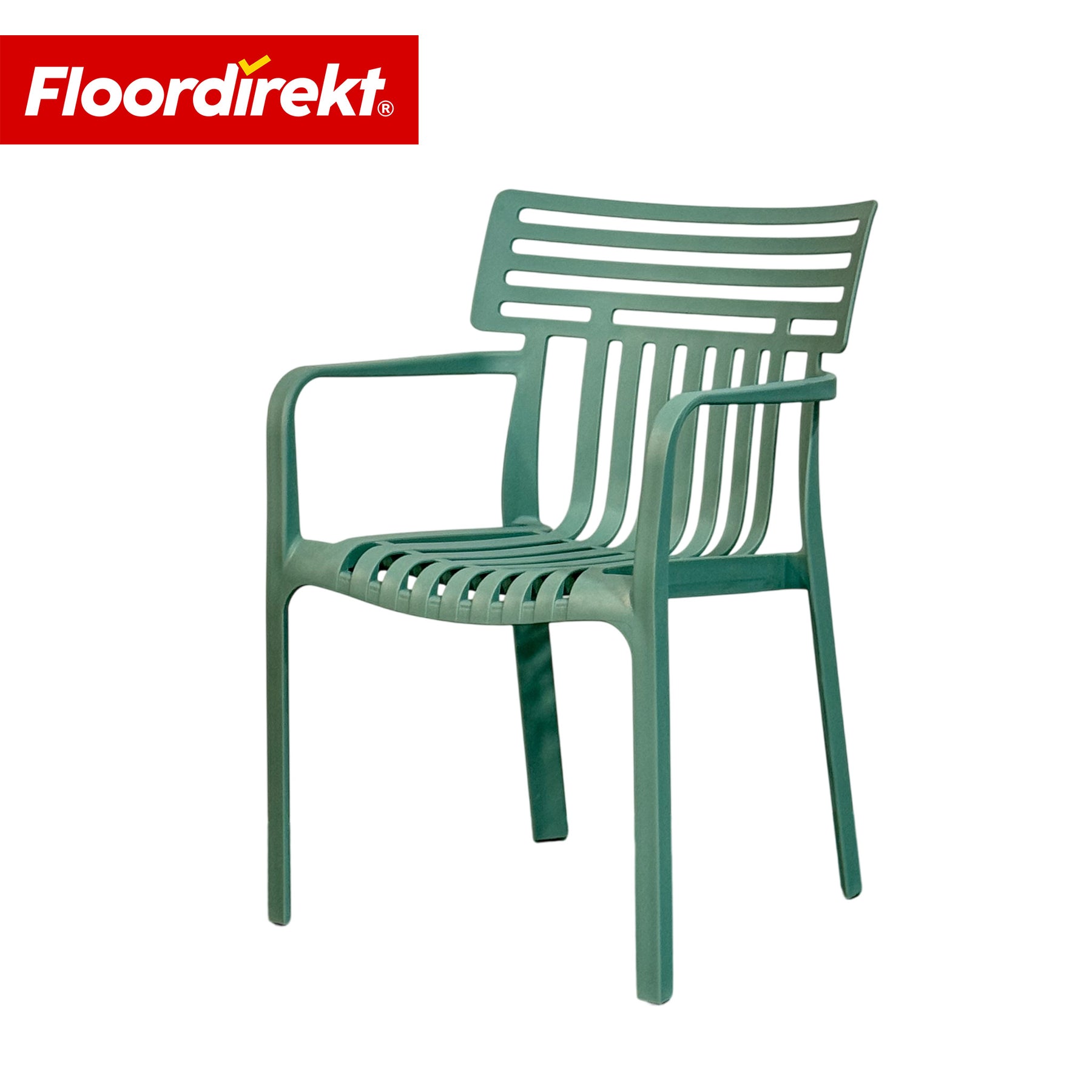 Gartenstuhl | Terrano | Stapelbarer Designstuhl wetterfest & UV-beständig für Garten, Balkon & Terrasse
