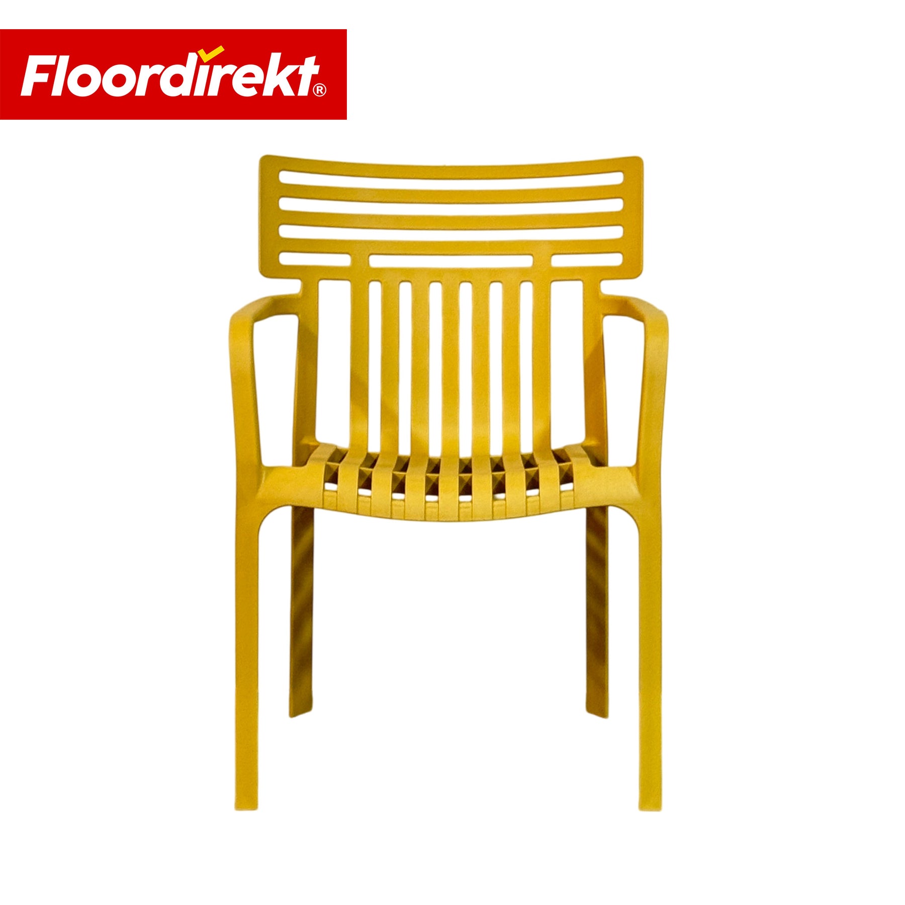 Gartenstuhl | Terrano | Stapelbarer Designstuhl wetterfest & UV-beständig für Garten, Balkon & Terrasse