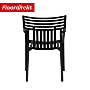 Gartenstuhl | Terrano | Stapelbarer Designstuhl wetterfest & UV-beständig für Garten, Balkon & Terrasse