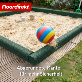 Gummi Randstein | Flexible Rasenkante & Beeteinfassung aus recyceltem Gummi für Garten, Wege & Terrasse
