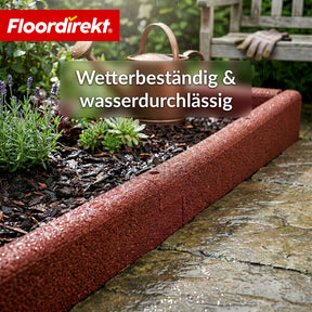 Gummi Randstein | Flexible Rasenkante & Beeteinfassung aus recyceltem Gummi für Garten, Wege & Terrasse