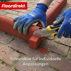 Gummi Randstein | Flexible Rasenkante & Beeteinfassung aus recyceltem Gummi für Garten, Wege & Terrasse
